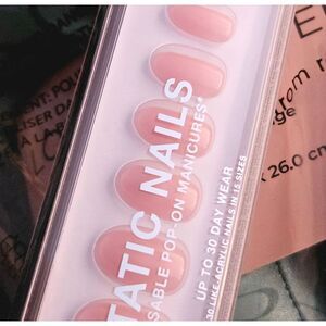 STATIC ACRYLIC SEMI PERMANENT NAILS in jet setter NEW